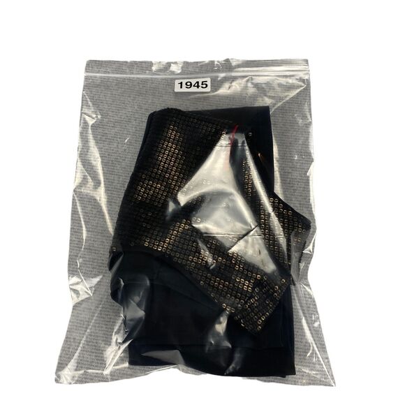 Narciso Rodriguez Tank Top Womens Large Black Gold Sequin Sleeveless Pullover - Picture 12 of 12